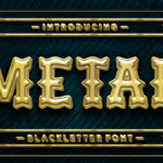 About Metal Font Poster 3