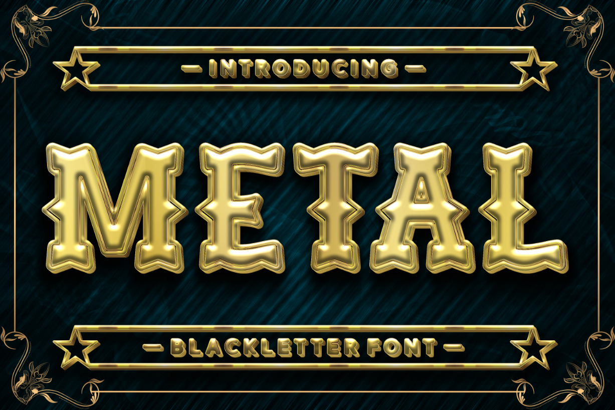 About Metal Font Poster 1