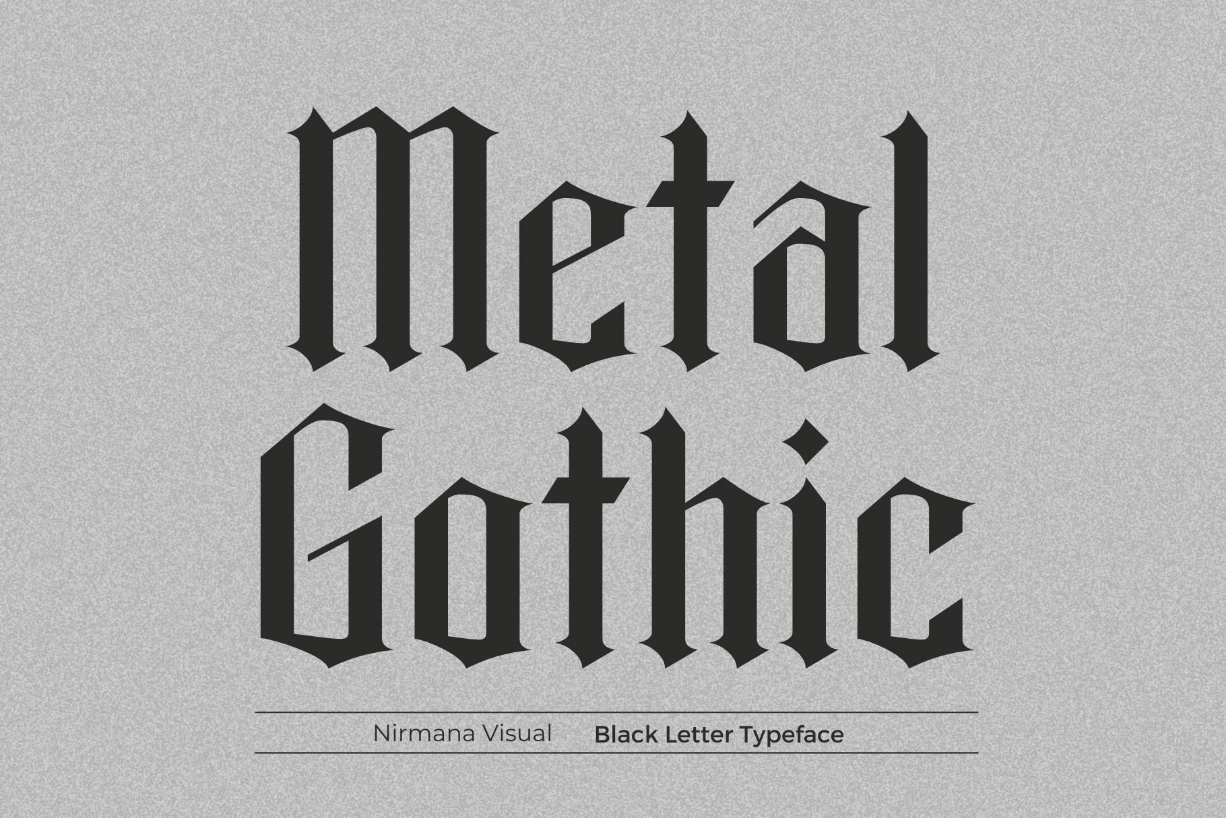 Metal Gothic Font