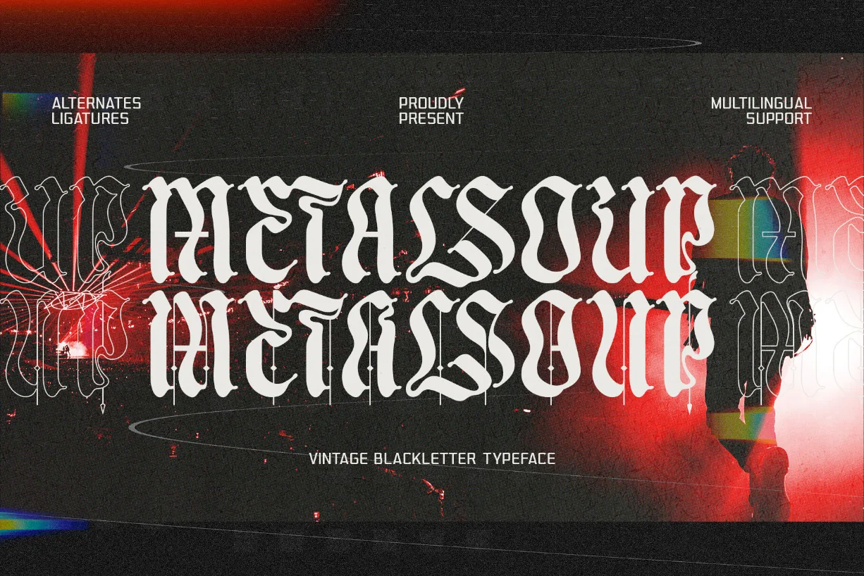 Metal Soup Font Metal Soup Font Poster 1