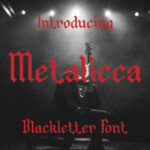 Metalicca Font Poster 3