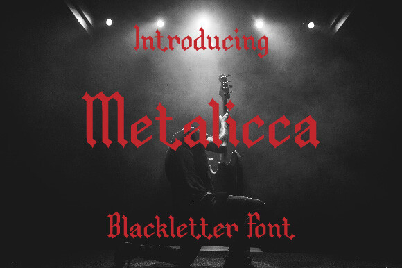 Metalicca Font Poster 1