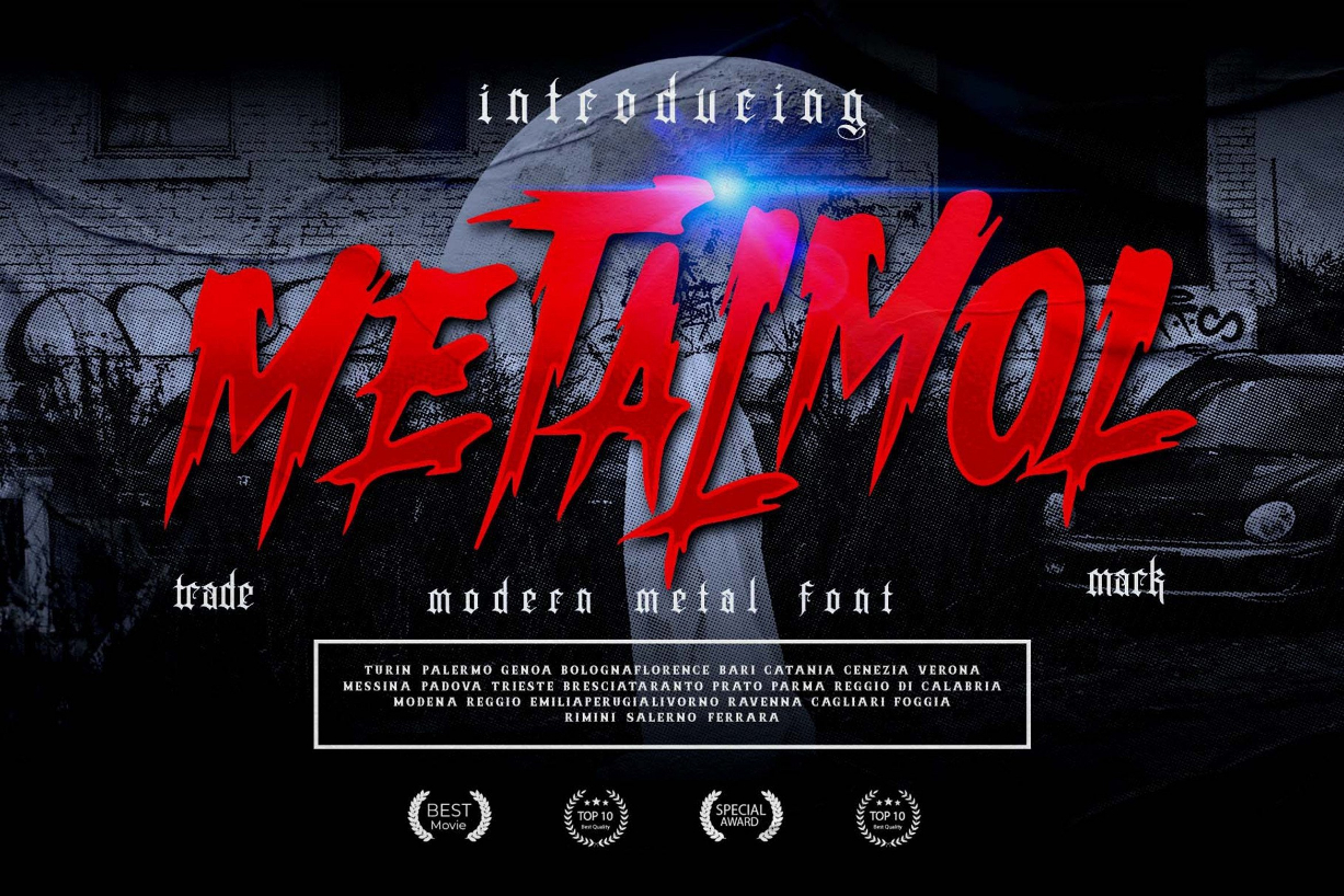 Metalmol Font Poster 1