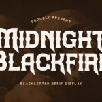Midnight Blackfire Font Poster 3