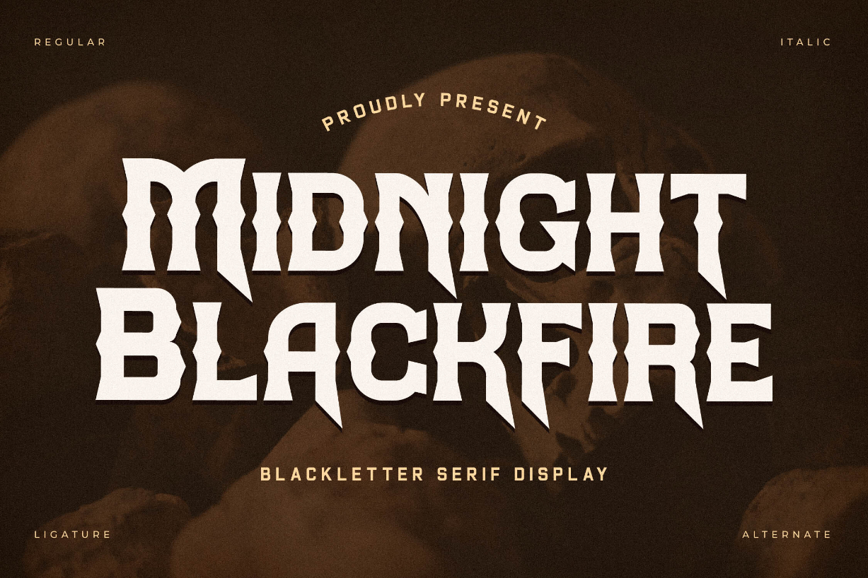 Midnight Blackfire Font