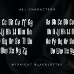 Midnight Blackletter Font Poster 6