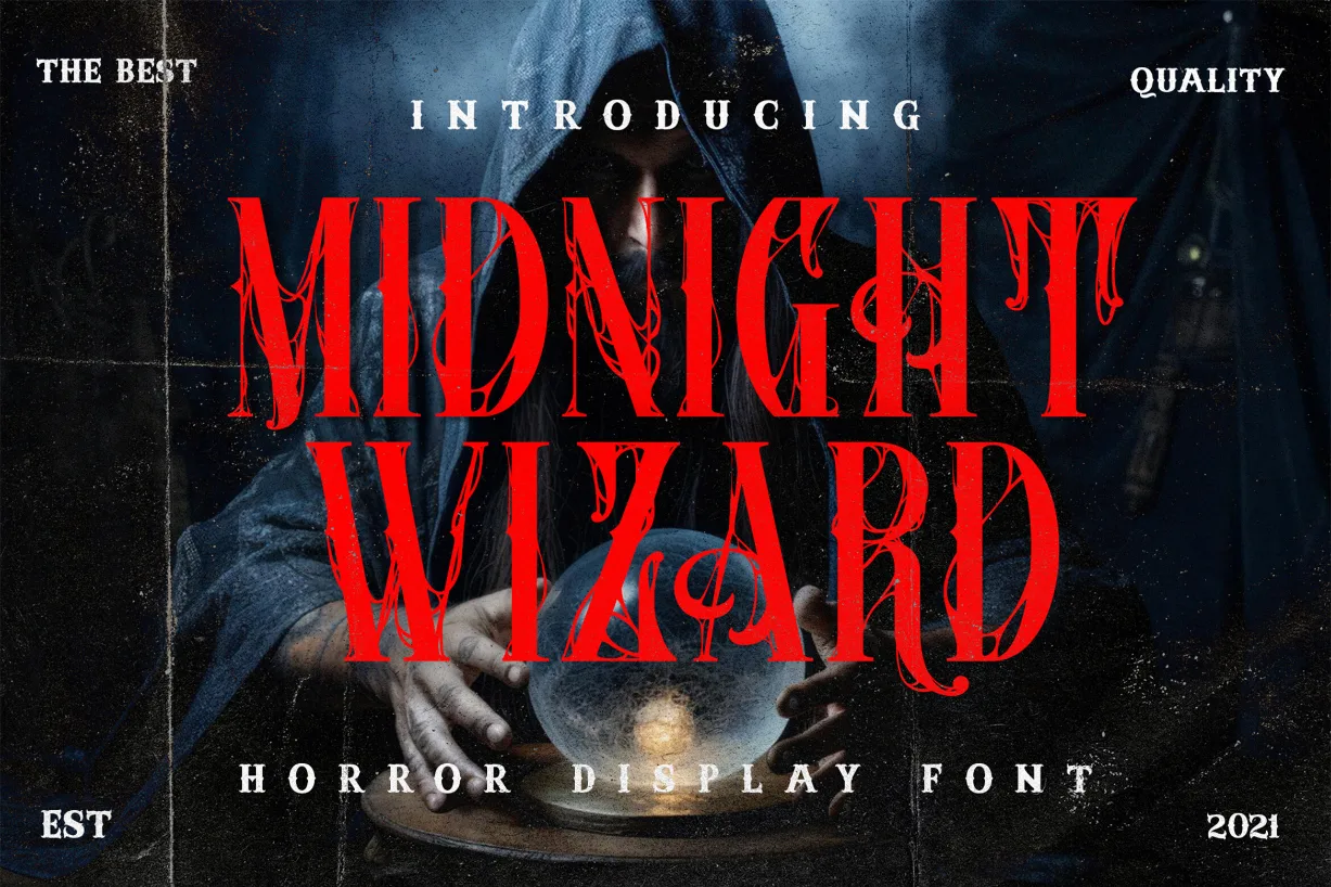 Midnight Wizard Font Midnight Wizard Font Poster 1