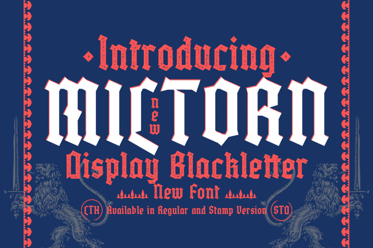 Miltorn Font Poster 1