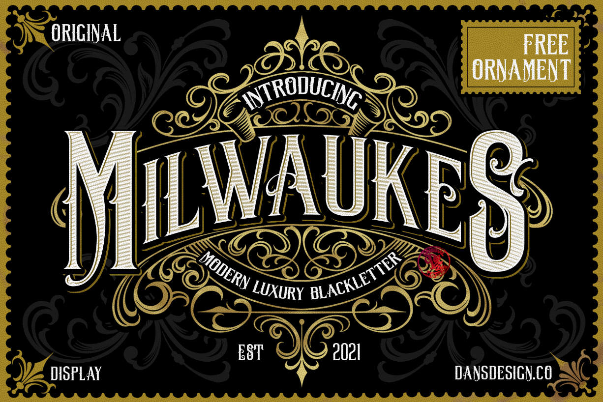 Milwaukes Font Poster 1