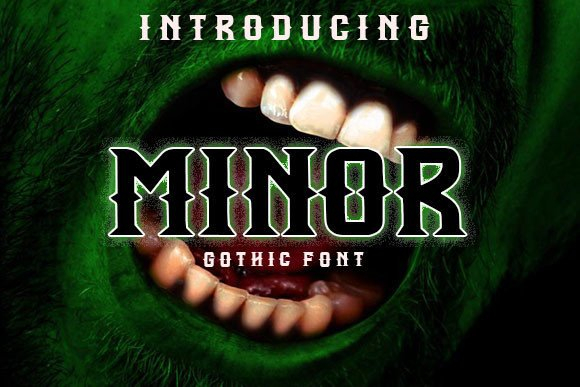 Minor Font Poster 1