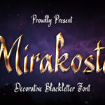 Mirakosta Font Poster 3