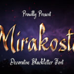 Mirakosta Font Poster 1