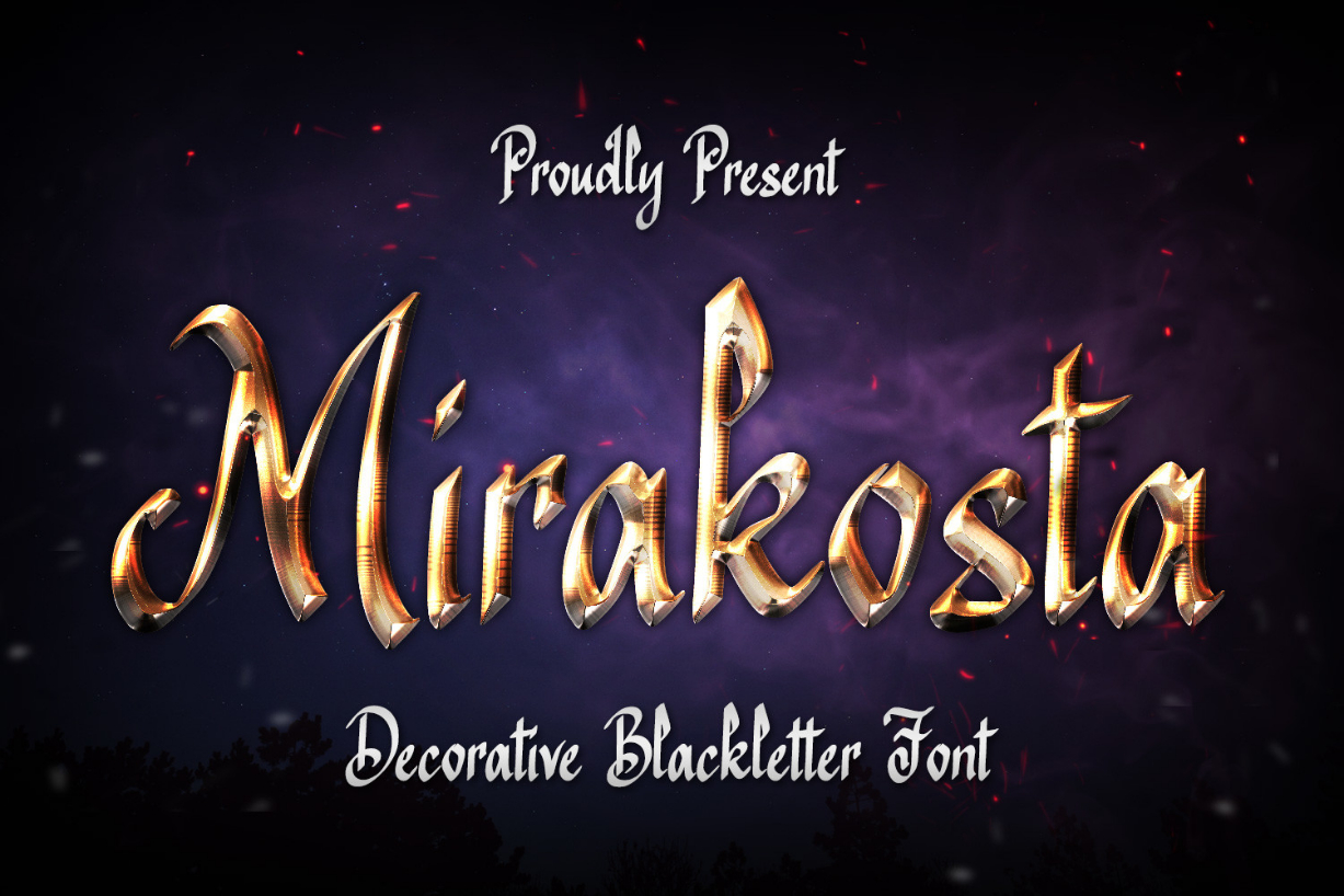 Mirakosta Font Poster 1