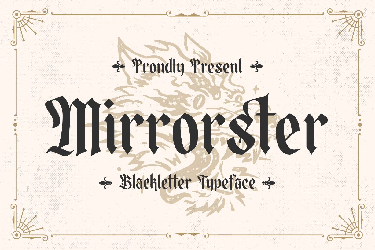 Mirrorster Font Poster 1