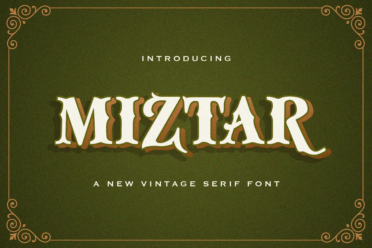 Miztar Font Miztar Font Poster 1