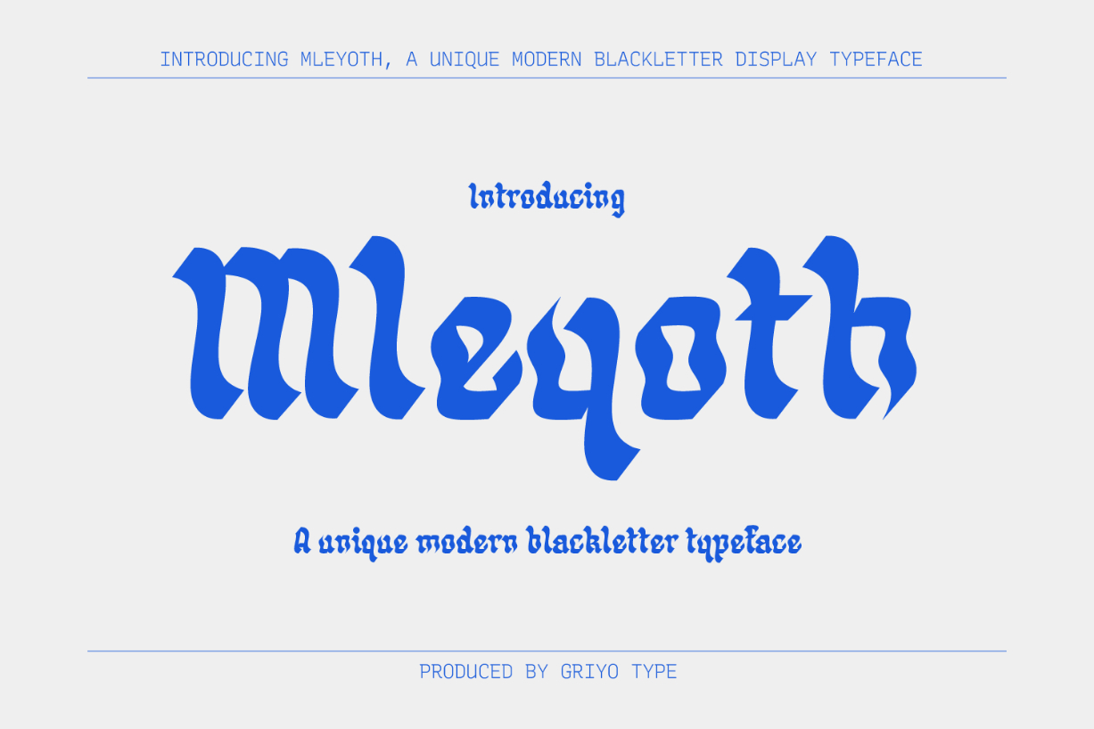 Mleyoth Font Poster 1