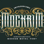 Mockrim Font Poster 3