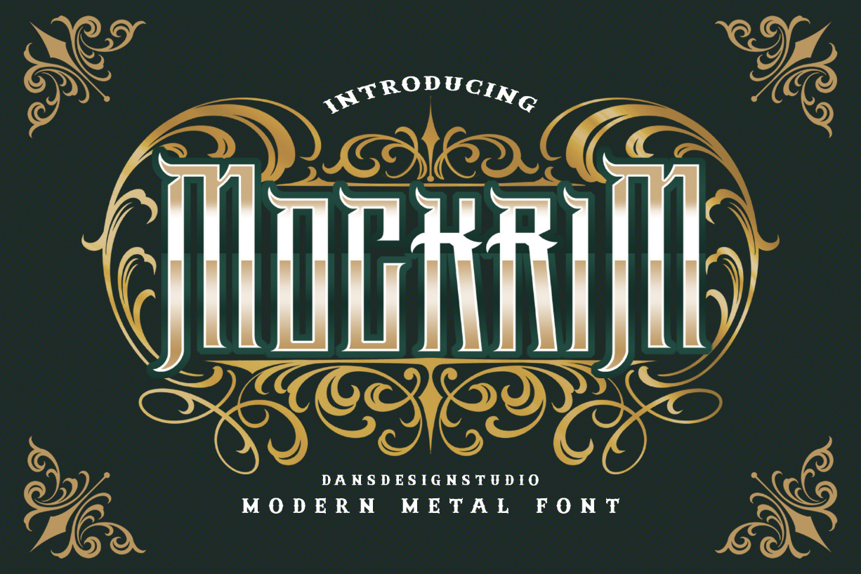 Mockrim Font Poster 1