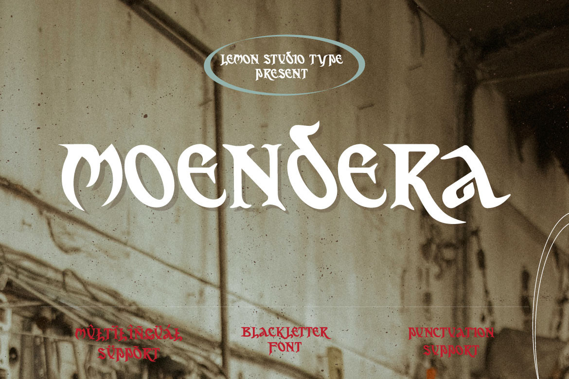 Moendera Font Poster 1