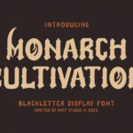 Monarch Cultivation Font Poster 1