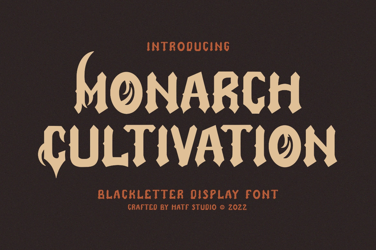 Monarch Cultivation Font Poster 1