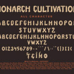 Monarch Cultivation Font Poster 9