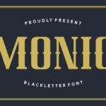 Monic Font Poster 3