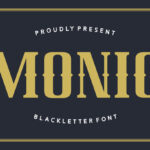 Monic Font Poster 1