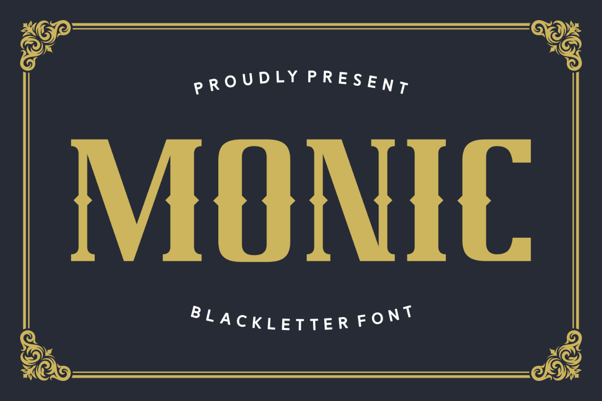 Monic Font Poster 1