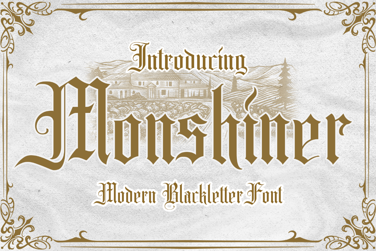 Monshiner Font Poster 1