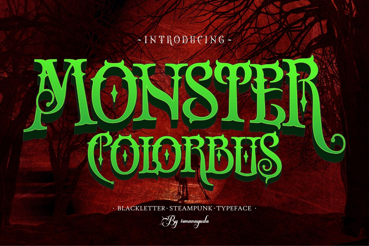 Monster Colorbus Font Poster 1