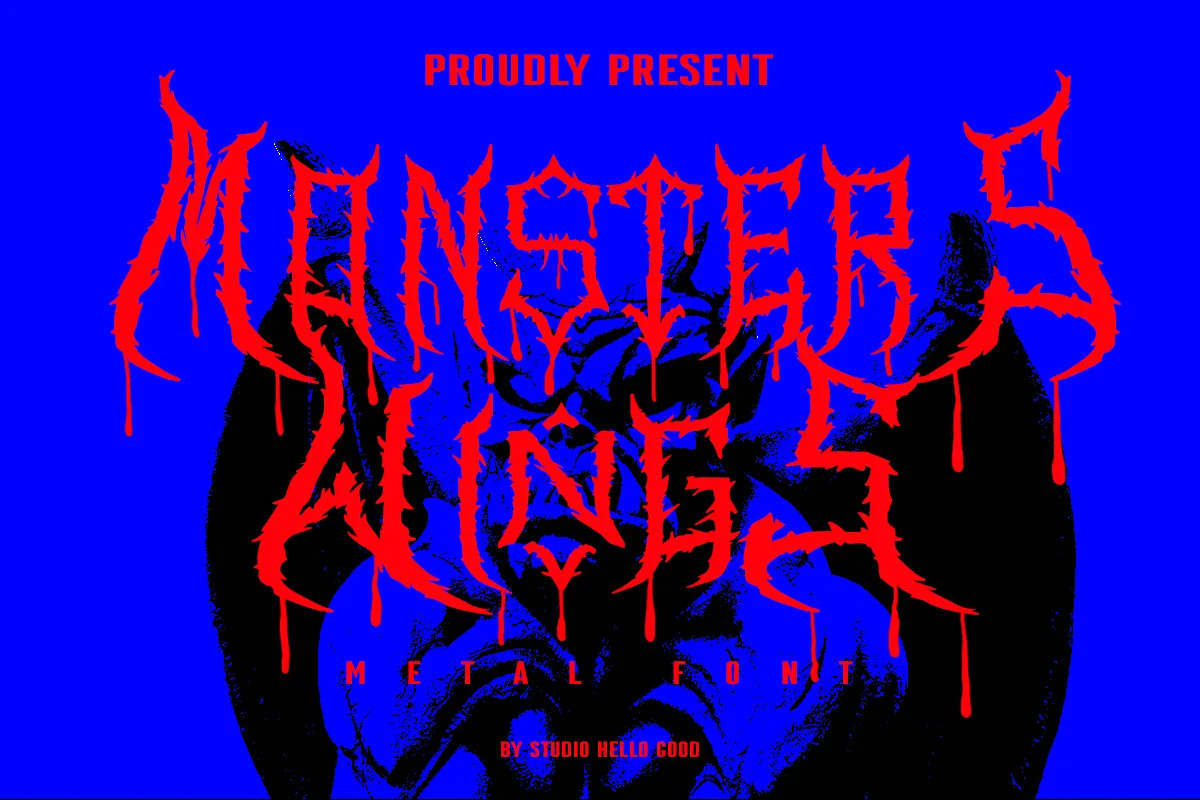 Monster Wings Font About Monster Wings Font Poster 1