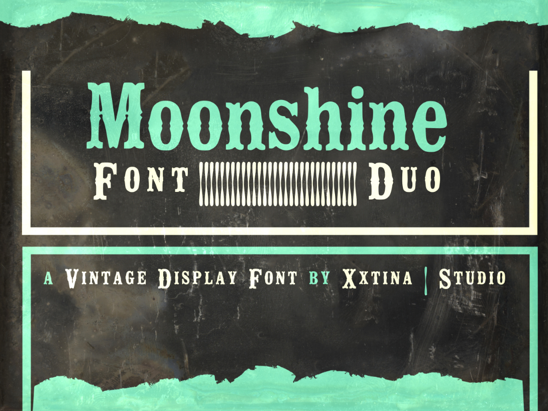 Moonshine Font Poster 1