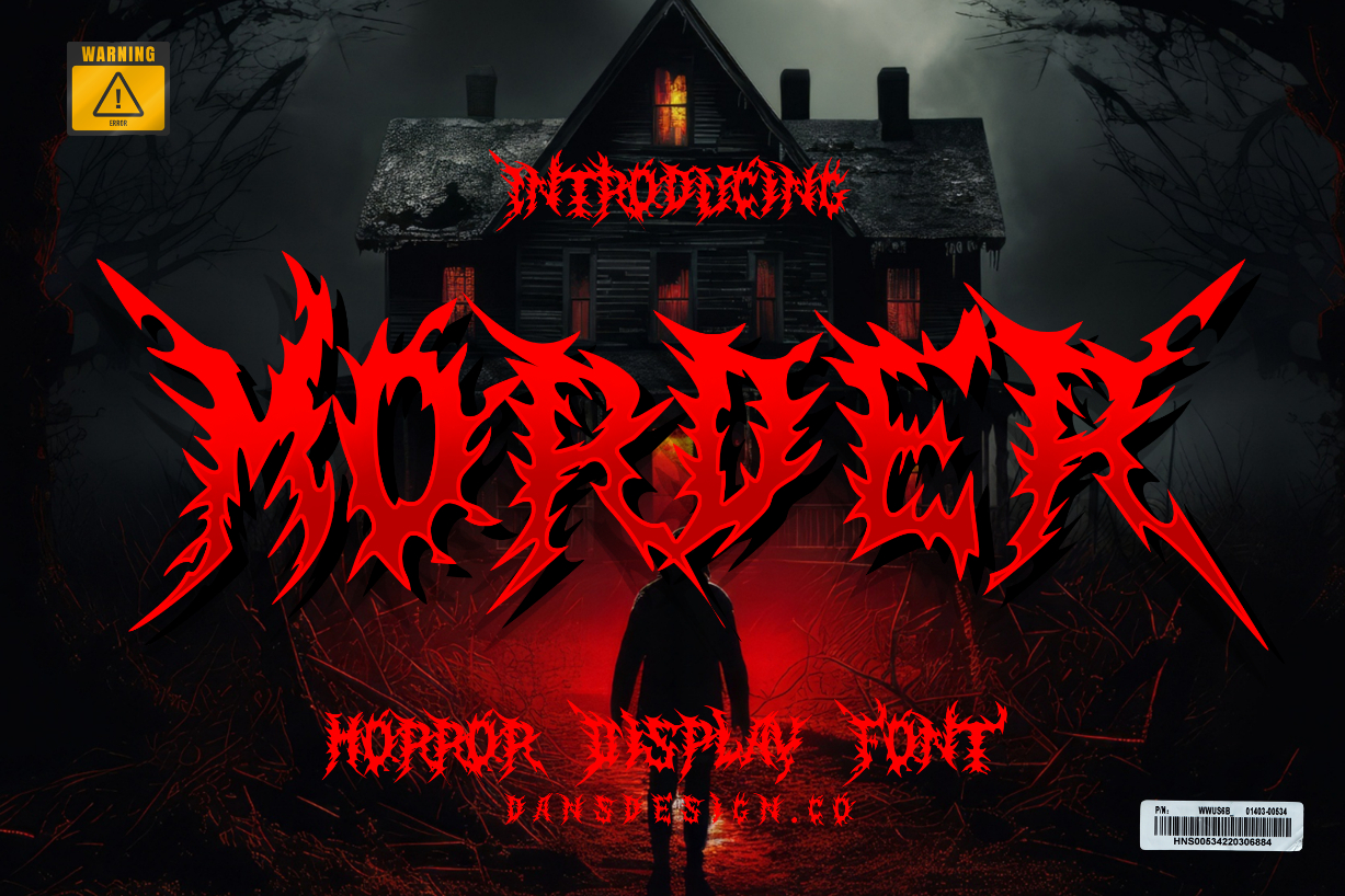 About Morder Font Poster 1