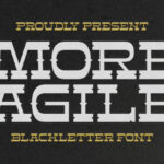 More Agile Font Poster 3