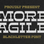 More Agile Font Poster 1