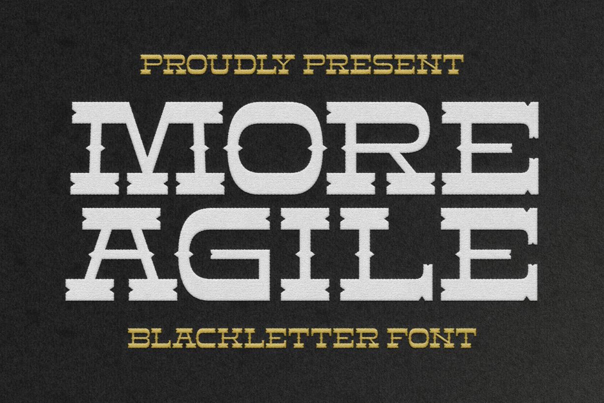 More Agile Font Poster 1