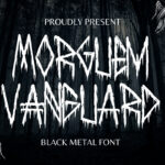 Morguem Vanguard Font Poster 3