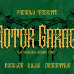 Motor Garage Font Poster 3