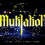 Mutilation Font Poster 1