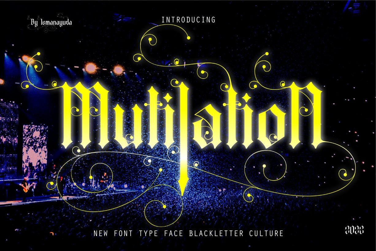 Mutilation Font Poster 1