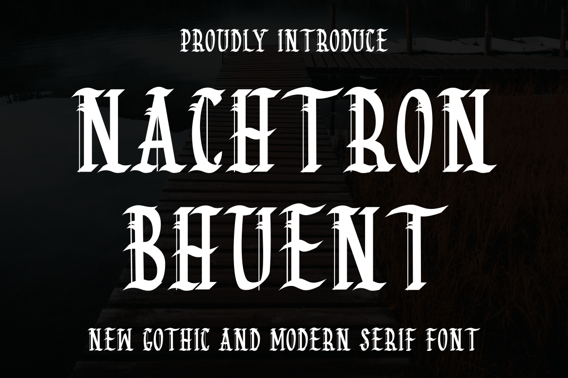 Nachtron Bhuent Font Poster 1
