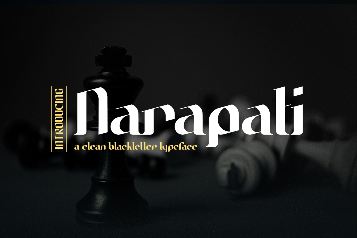 Narapati Typeface Font Poster 1