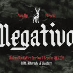 Negativo Font Poster 3