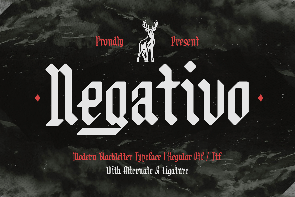 Negativo Font Poster 1