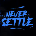 Never Settle Font Poster 1