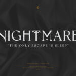 Nightmare Gothic Font Poster 3