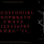 Nightmare Gothic Font Poster 7