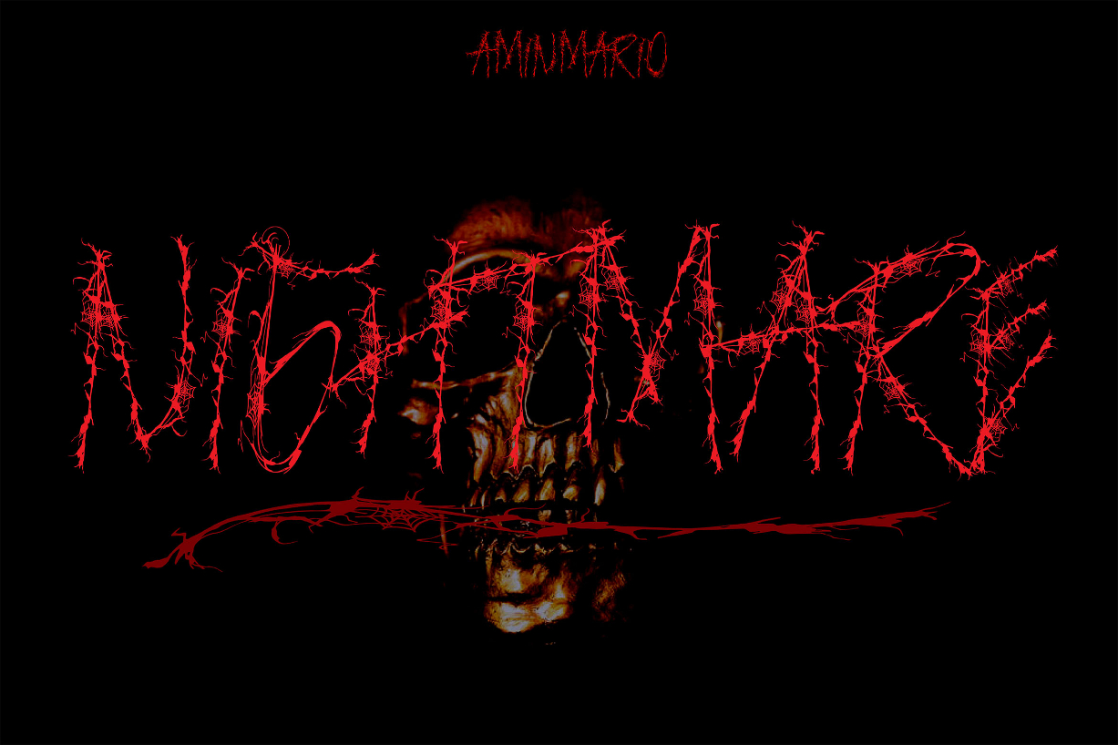 Nightmare Font Poster 1