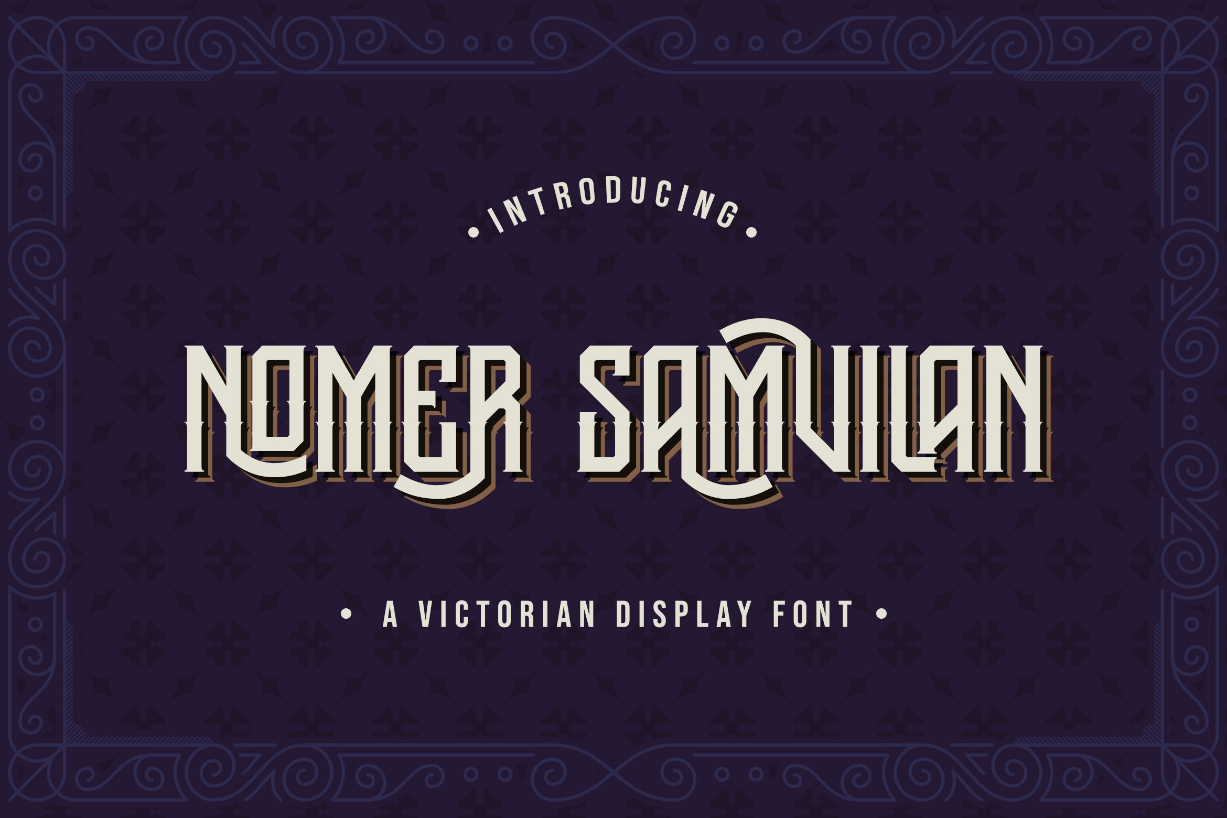 Nomer Samvilan Font Poster 1